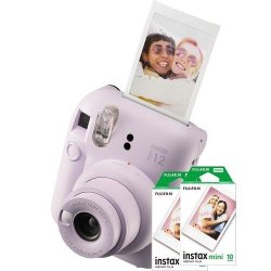 Fujifilm Instax Cam MINI 12 Lilac Purple Combo 1