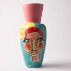 Olivia - Artist Lady Vase 28CM H X 12CM W X 12CM W