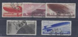 Russia 1934 Airship Set Of 5 Very Fine Used