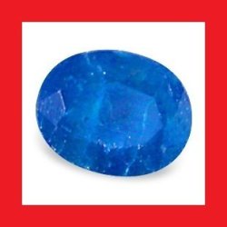 Apatite - Neon Blue Oval Facet - 0.410CTS