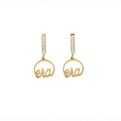 Goldair Gold Precious Logo Earrings
