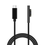 Surface Go Surface Laptop 2/2017 Compatible with USB-C PD Charger 15V for Microsoft Surface Pro 6/ 5th Gen/ 4/3 Surface Connect to USB-C Charging Cable 5.8FT Surface Book 2/1
