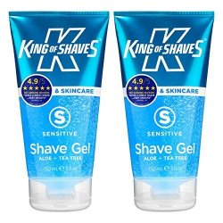 King Of Shaves Alpha-gel Shaving Gel Sensitive Twin Pack
