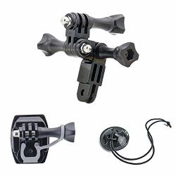 Adjustable Long And Short Straight Arm Extension Joints Curved Helmet Mount For Outdoor Extreme Sports Action Cameras