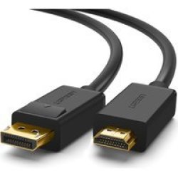 UGreen Display Port M To HDMI M Cable Black 5M