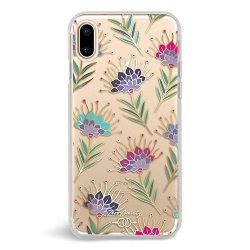 Zero Gravity Case Compatible With Iphone X Embroidered - Multicolored Floral Series Design - 360 Protection Drop Test Approved Blossom
