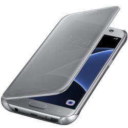 Samsung Galaxy S7 Edge Clear View Cover - Silver