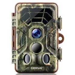 Campark Trail Game Cameras HD Waterproof Wildlife Deer Hunting Cams 120 Detecting Range Motion Activated Night Vision Infrared For Outdoor Field Nature Wild Scouting Home Security