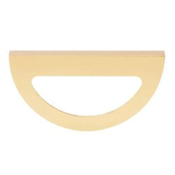 Half Moon Handle Hollow Brushed Gold 64MM