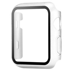Hard Case Tempered Glass Screen Protector For Apple Iwatch - 40MM - Silver