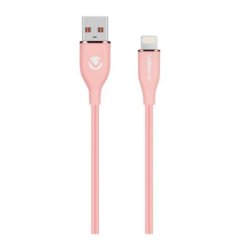 Volkano Flexi Series USB To Mfi Lightning 1.5M 27W- Pink