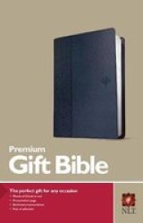Premium Gift Bible Nlt Red Letter Leatherlike Blue Leather Fine Binding