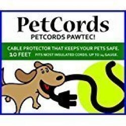 Petcords Dog And Cat Cord Protector- Protects Your Pets From Chewing Through Insulated Cables Up To 10FT Unscented Odorless