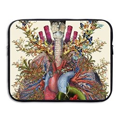 Water-resistant Laptop Bags Anatomical Heart Ultrabook Briefcase Sleeve Case Bags 13 Inch