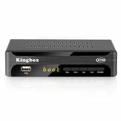 Kingbox Digital Converter Box For Analog Tv Atsc Tuner 1080P With Recording Tv Shows USB Multimedia Playback And Tv Tuner Function 2019 Version