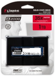 Kingston - A2000 Series 1TB Nvme M.2 Internal SSD With Full Security Suite