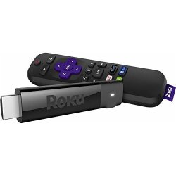 ROKU Streaming Stick+ 4K HDR HD Streaming Player With 4X The Wireless Range & Voice Remote With Tv Power And Volume 2017 Renewed