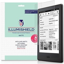 Kindle Screen Protector 6" 2016 8TH Generation Gen E-reader 3-PACK Illumishield - Japanese Ultra Clear HD Film W Anti-bubble & Anti-fingerprint Invisible Shield