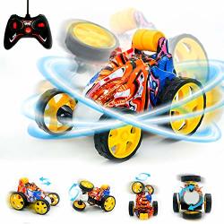 Ziwing Remote Control Stunt Racing Car Toy For Kids Toddlers Boys Girls Birthday Christmas Gifts - MINI Rc Stunt Car With 360 Degree Spinning