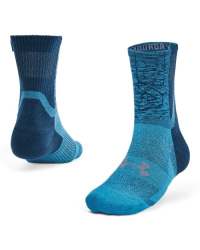 Unisex Ua Armour Dry Run Crew Socks - Blue Note Sm