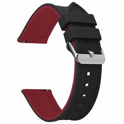 Fullmosa Quick Release Watch Band 20MM Silicone Rubber Watch Band Bracelet For Samsung Galaxy Watch 42MM Samsung Gear S2 Classic gear Sport Huawei Watch 2