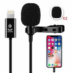 Professional Lavalier Microphone For Iphones Lapel Omnidirectional Condenser Microphone For Youtube Recording interview video Conference podcast 1.5M 4.9FT