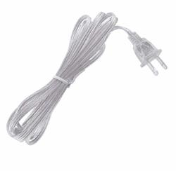 B&p Lamp 12 Ft. Length Clear Silver 18 2 Lamp Cord Set SPT-1