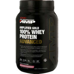 GNC Pro Performance Amp Gold Series 100% Whey Protein Advanced Strawberry 1.98LB