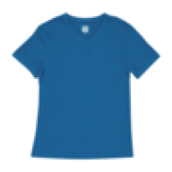 Mens Blue Every Wear V-neck T-Shirt Size S - XXL