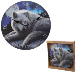 Guardian Wolf Design Wall Clock