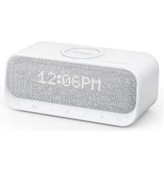 ANKER Soundcore Wakey Bluetooth Speaker With Alarm Clock radio white Noise wireless Charger White