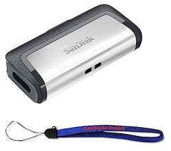 Sandisk Ultra 32GB Dual Drive USB Type-c Flash Drive Bundle SDDDC2-032G-G46 With Everything But Stromboli Tm Lanyard 32GB