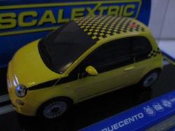 Scalextric - Fiat Cinquecenti 500 Yellow 1:32 Scale New