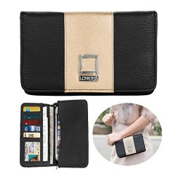 Roxie Womens Cellphone Long Clutch Wallet Pu Leather Handbag Ladies Purse Phone Holder Organizer With Detachable Chain For LG V30+ V30 Q8 Q6+ LS7 K7I