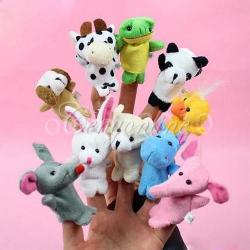 Finger Puppets Plush Dolls - 10 Pieces - Animals
