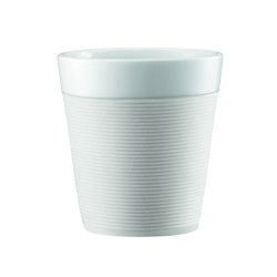 Bodum Bistro 2 Piece Mug With Silicone Sleeve 0.17L White