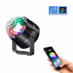 Ledble Disco Ball Light Bluetooth Mobile App Control Sound Activated USB Disco Light With Timer LED Disco Lights For Parties Room Car Kids Dance
