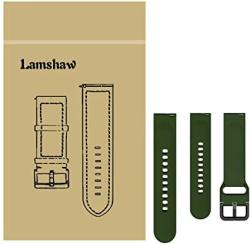 For Garmin Approach S40 Band Lamshaw Soft Waterproof Silicone Sport Watch Strap Replacement For Garmin Approach S40 Stylish Gps Golf Smartwatch Size Set-l+s-army Green