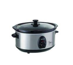 Mellerware Slow Cooker Stainless Steel Brushed 3.5L 240W Tempo