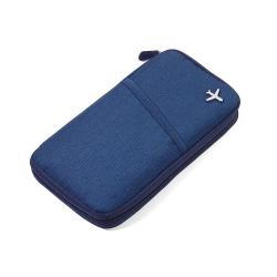 Travel Document Case With Rfid Fraud Prevention Safe Flight Blue