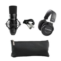 MHS01 - Studio Condenser Microphone & Studio Headphone Bundle