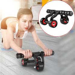 Three Wheels Abdominal Roller Round Home Office Outdoor Mute Fitness Equipment Sports For Man W...