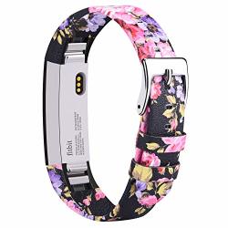 Ak Bands Compatible With Fitbit Alta Hr Bands Genuine Leather Adjustable Comfortable Wristbands For Fitbit Alta Hr fitbit Alta Floral Pink