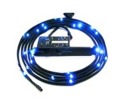 NZXT Sleeved LED Kit Blue 2 Meter