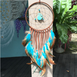 Vintage Enchanted Forest Indian Turquoise Dream Catcher