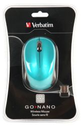 Verbatim M49044 Go Nano Wireless Mouse - Blue