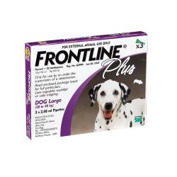 Frontline Plus Large Dogs - 20KG-40KG 3 X 2.68ML Pipette