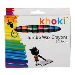 - Jumbo Wax Crayons - 12 Colours