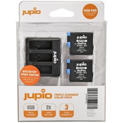 Value Pack X2 Battery For Gp AHDBT-801 + USB Triple Charger