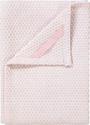 Tea Towels In Lily White And Rose Dust - Ridge Set Of 2